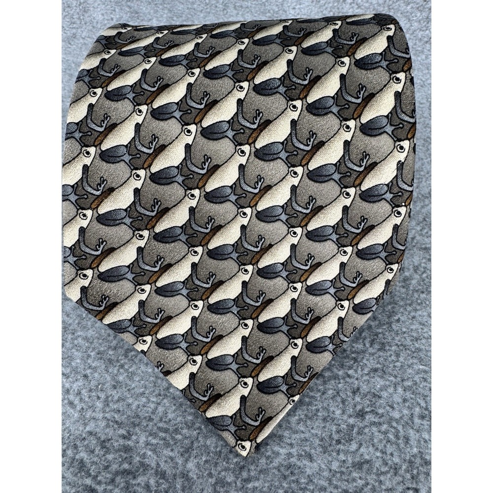 Men's 100% Silk Tree Toad Necktie The Nature Conservancy Preservation Collection